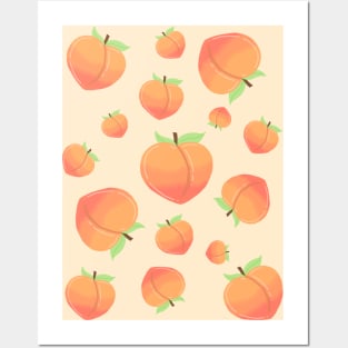 PEACH FRUIT Posters and Art